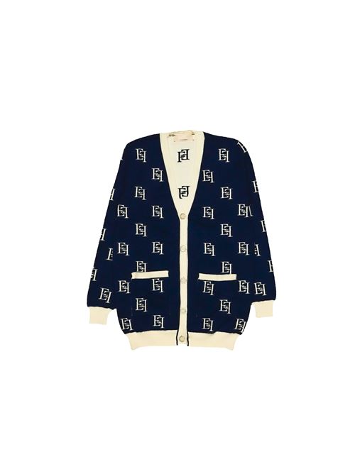 Cardigan, bambina, logato. ELISABETTA FRANCHI | EFMA144 C FL040D494